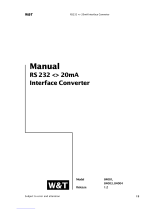 W&T 84001 User manual