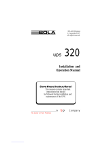 Sola 320 Operating instructions