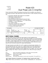 Scitec Instruments 420 User manual