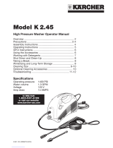Kärcher K 2.45 User manual