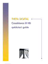 Theta Digital Casablanca III HD Quick start guide