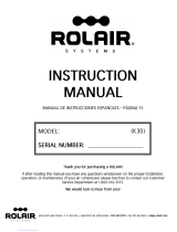 Rolair K30 User manual