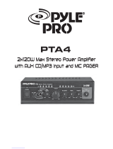 PYLE Audio PTA 4 User manual