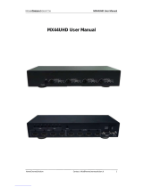 HomeCinemaSolution MX44UHD User manual