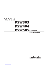 polkaudio PSW303/ PSW404/ PSW505 Powered Subwoofers User manual