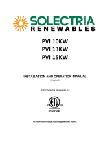 Solectria Renewables PVI 10KW Operating instructions