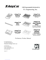 P.I. Engineering X-keys SE Desktop User manual