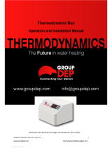 Group DEP Thermodynamic Box Installation Instructions And User Manual