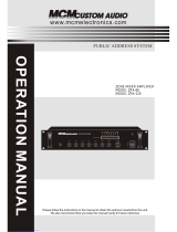 MCM Custom Audio ZPA-60 Operating instructions