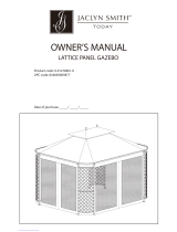 Jaclyn Smith LATTICE PANEL GAZEBO Owner's manual