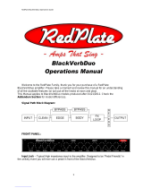 RedPlate BlackVerbDue Operating instructions