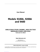 Tabor Electronics 9200A User manual