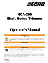 Echo HCA-266 User manual