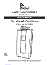 American Comfort Worldwide ACW500CH Owner's manual
