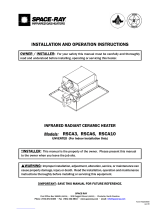 Space-Ray RSCA6 Installation And Operation Instructions Manual