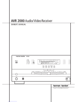 Harman Kardon AVR 2000 User manual