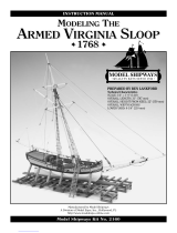 Model Shipways ARMED VIRGINIA SLOOP 1768 2160 User manual