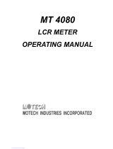 Motech MT 4080 Operating instructions