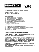 Pro-Tech 8505 Owner's manual