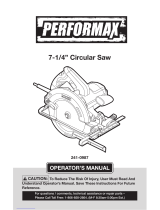 Performax 241-0987 User manual