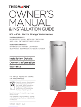Thermann T3F136S Owner's Manual And Installation Manual