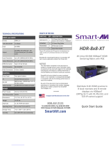 Smart-AVI HDR-8X8-XT Quick start guide