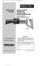 Porter-Cable 740 User manual