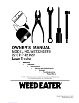 Weed Eater WET2242STB Owner's manual