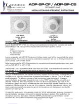 Louroe Electronics AOP-SP-CF Installation And Operating Instructions Manual