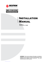 Secutron MODUL-R MR-2200 Installation guide