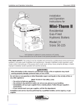 Laars Mini-Therm II JV Installation And Operation Instructions Manual