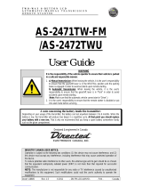 Smart Start AS-2472TWU User manual