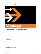 Telestream Vantage Lightspeed K80 User manual