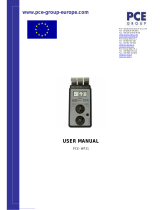 PCE instruments PCE- WP21 User manual