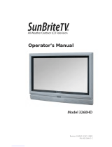 SunBriteTV 3260HD User manual