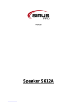 Sirus S612A User manual