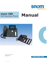 Snom 360 User manual