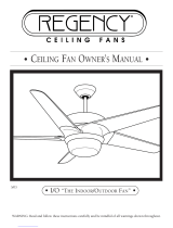 Regency THE INDOOR/OUTDOOR FAN Owner's manual