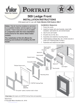 Valor Portrait 569 Ledge Front Installation Instructions Manual
