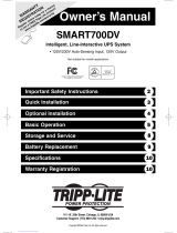Tripp Lite SMART700DV Owner's manual
