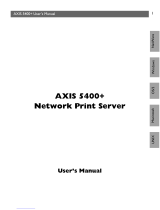 Axis 5400+ User manual