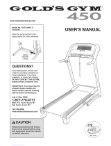 Gold's Gym Treadmill GGTL03607.5 User manual
