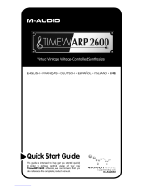 M-Audio Wayoutware TimewARP 2600 Quick start guide