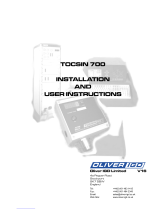 Oliver IGD TOCSIN 700 Installation And User Instructions Manual