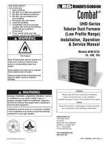 Roberts Gorden UHS 125 Series Installation & Operation Manual