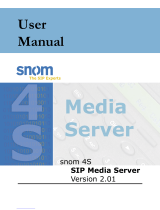 Snom 4S Media Server User manual