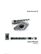 TC Electronic Studio Konnekt 48 User manual