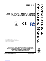 Vicon Aurc-Niu Installation & Operation Manual