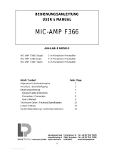 Lake People MIC-AMP F366-D User manual