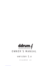 Clavia ddrum4 Owner's manual